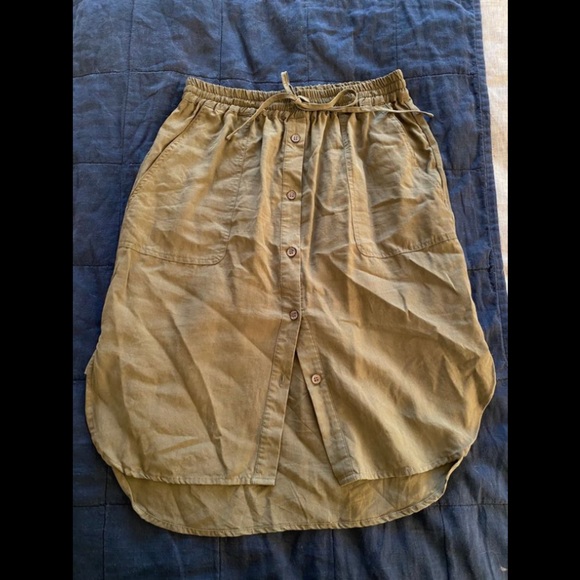 Naif Button Down Midi Skirt - Size Small - Picture 2 of 6